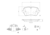 Brake pad set, disc brake P 85 190 Brembo