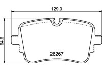 Brake pad set, disc brake P 85 190 Brembo