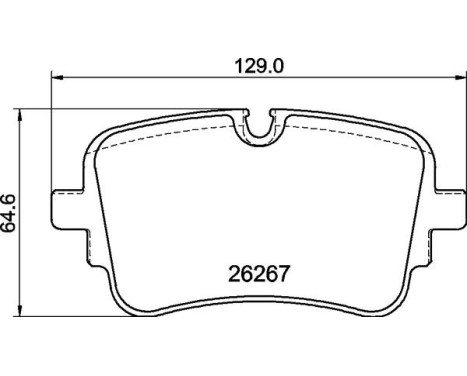 Brake pad set, disc brake P 85 190 Brembo