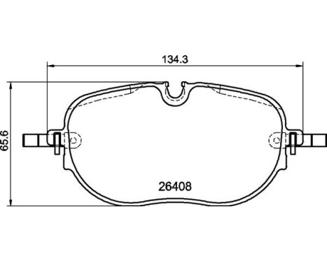 Brake pad set, disc brake P 85 195 Brembo, Image 4