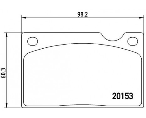 Brake Pad Set, disc brake P 86 003 Brembo, Image 2
