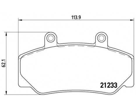 Brake Pad Set, disc brake P 86 006 Brembo, Image 2
