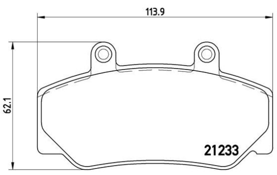 Brake Pad Set, disc brake P 86 006 Brembo, Image 2