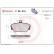 Brake Pad Set, disc brake P 86 010 Brembo, Thumbnail 3