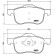 Brake Pad Set, disc brake P 86 016 Brembo, Thumbnail 3
