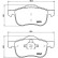 Brake pad set, disc brake P 86 020 Brembo