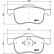 Brake pad set, disc brake P 86 020 Brembo