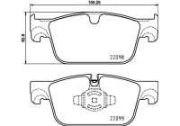 Brake Pad Set, disc brake P 86 028 Brembo