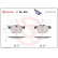 Brake Pad Set, disc brake P 86 029 Brembo, Thumbnail 3