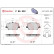 Brake pad set, disc brake P 86 032 Brembo, Thumbnail 2