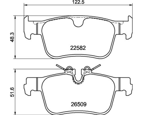 Brake pad set, disc brake P 86 035 Brembo, Image 4