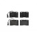Brake Pad Set, disc brake P A6 020 Brembo, Thumbnail 3