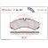 Brake Pad Set, disc brake P A6 021 Brembo, Thumbnail 3