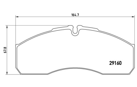 Brake Pad Set, disc brake P A6 022 Brembo, Image 3
