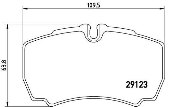 Brake Pad Set, disc brake P A6 023 Brembo, Image 2