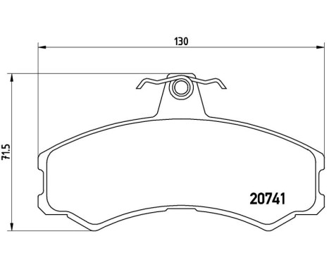 Brake Pad Set, disc brake P A6 024 Brembo, Image 3