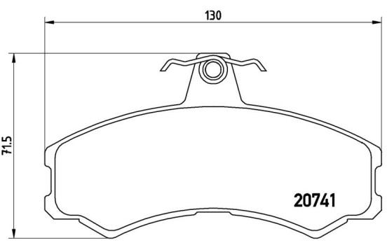 Brake Pad Set, disc brake P A6 024 Brembo, Image 3