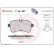 Brake Pad Set, disc brake P A6 027 Brembo, Thumbnail 3