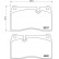 Brake Pad Set, disc brake P02002 Brembo, Thumbnail 2