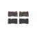 Brake Pad Set, disc brake P02002 Brembo