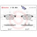 Brake Pad Set, disc brake P05003 Brembo, Thumbnail 3
