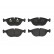 Brake Pad Set, disc brake P06019 Brembo