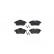 Brake Pad Set, disc brake P06062 Brembo
