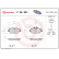 Brake Pad Set, disc brake P06091 Brembo, Thumbnail 3