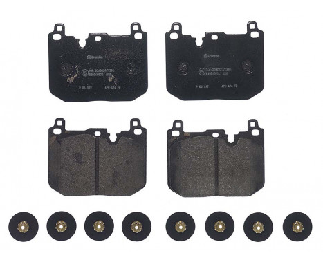 Brake Pad Set, disc brake P06097 Brembo