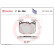 Brake Pad Set, disc brake P06098 Brembo, Thumbnail 3