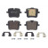 Brake Pad Set, disc brake P06109 Brembo