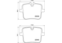 Brake Pad Set, disc brake P06109 Brembo