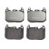 Brake Pad Set, disc brake P06110 Brembo