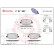 Brake Pad Set, disc brake P07007 Brembo, Thumbnail 2