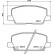 Brake Pad Set, disc brake P07012 Brembo