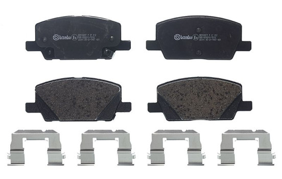 Brake Pad Set, disc brake P07012 Brembo, Image 2