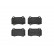 Brake Pad Set, disc brake P09003 Brembo