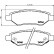 Brake Pad Set, disc brake P09014 Brembo