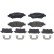 Brake Pad Set, disc brake P09014 Brembo, Thumbnail 2