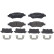 Brake Pad Set, disc brake P09014 Brembo, Thumbnail 2