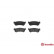 Brake Pad Set, disc brake P10001 Brembo, Thumbnail 3