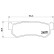 Brake Pad Set, disc brake P10001 Brembo, Thumbnail 3