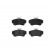 Brake Pad Set, disc brake P11012 Brembo