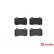 Brake Pad Set, disc brake P11024 Brembo, Thumbnail 3