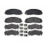 Brake Pad Set, disc brake P11035 Brembo