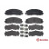 Brake Pad Set, disc brake P11035 Brembo, Thumbnail 2