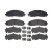 Brake Pad Set, disc brake P11035 Brembo, Thumbnail 3