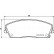 Brake Pad Set, disc brake P11041 Brembo, Thumbnail 2