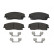 Brake Pad Set, disc brake P11041 Brembo