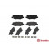 Brake Pad Set, disc brake P18024 Brembo, Thumbnail 2